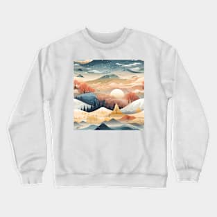 Fantasy Landscapes Mountains Pattern 3 Crewneck Sweatshirt